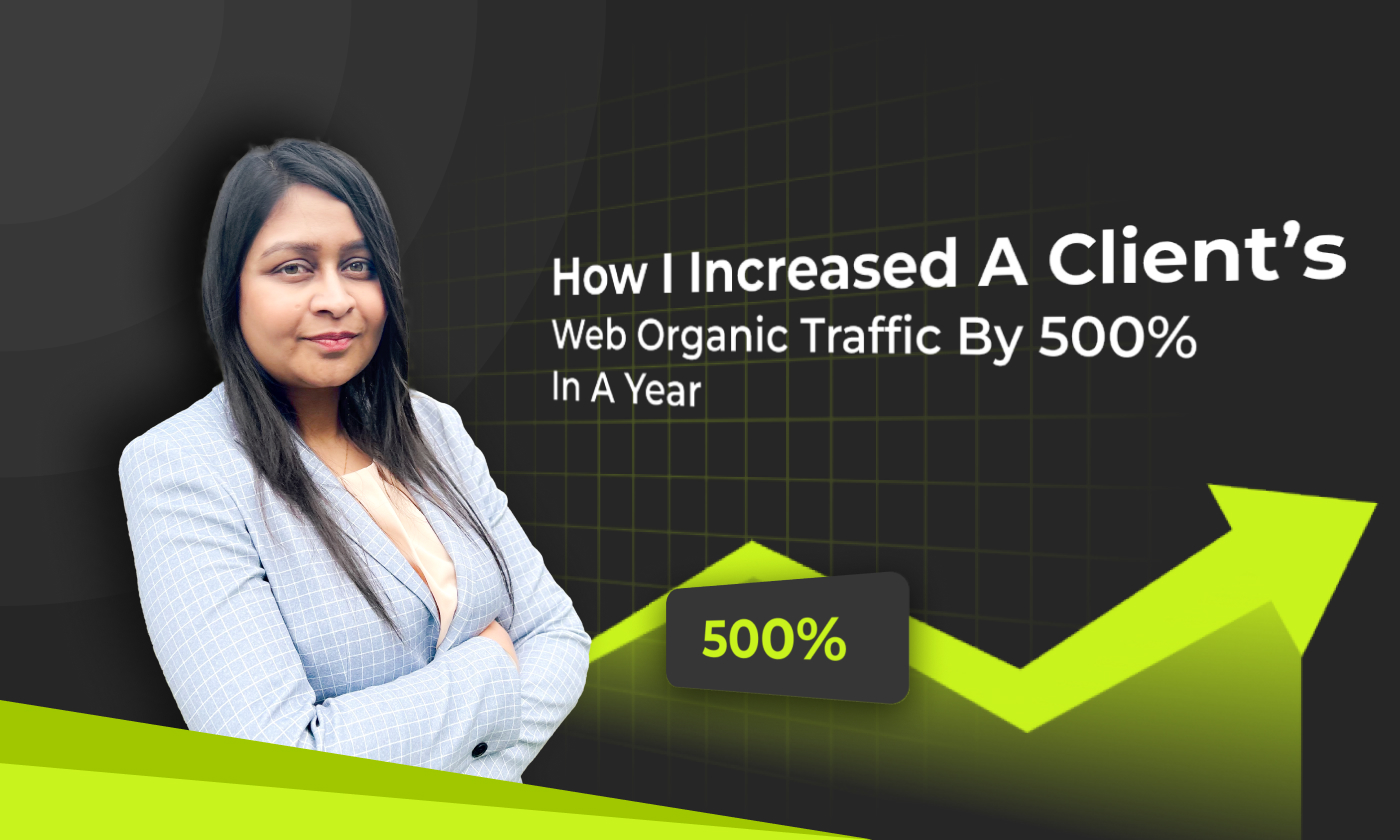How I Helped a Client In Increasing Organic Traffic on AI Website by 500% in Just One Year