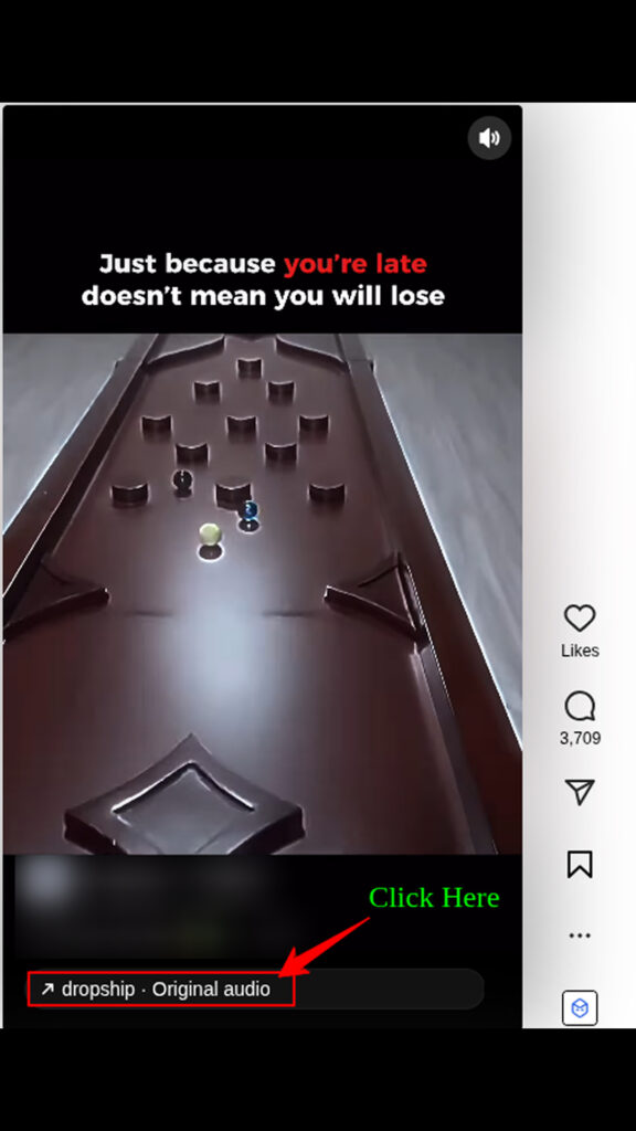 Click on audio
