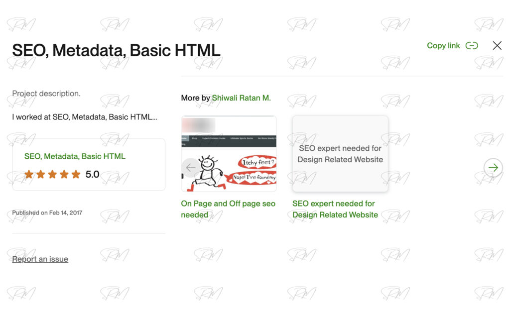 Portfolio Project for SEO, Metadata, Basic HTML