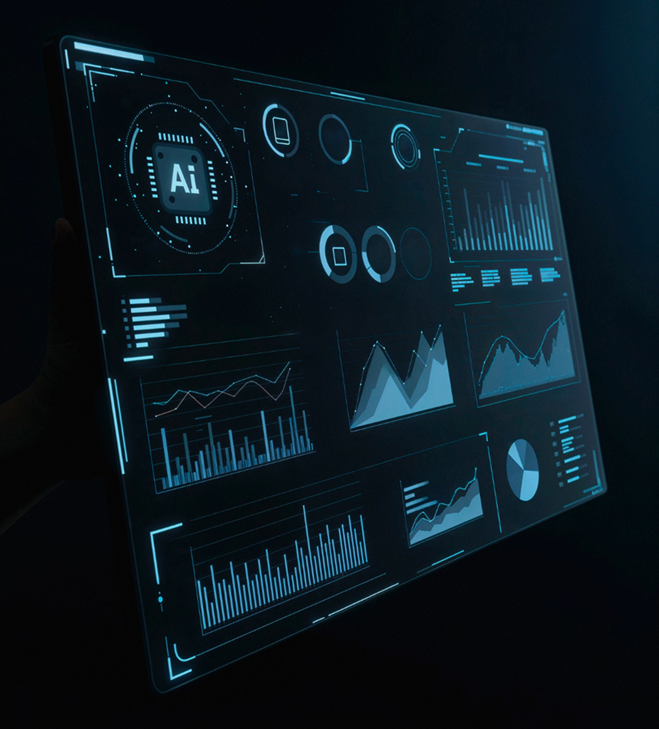 Advanced analytics dashboard with AI driven business insights